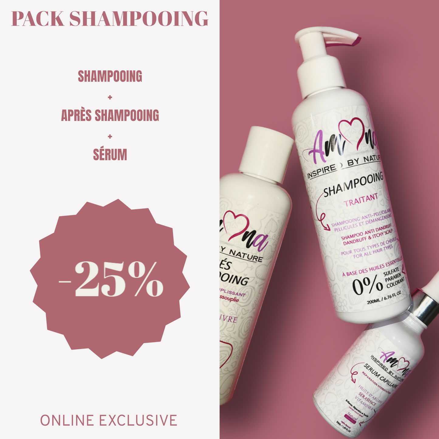 PACK : Shampooing